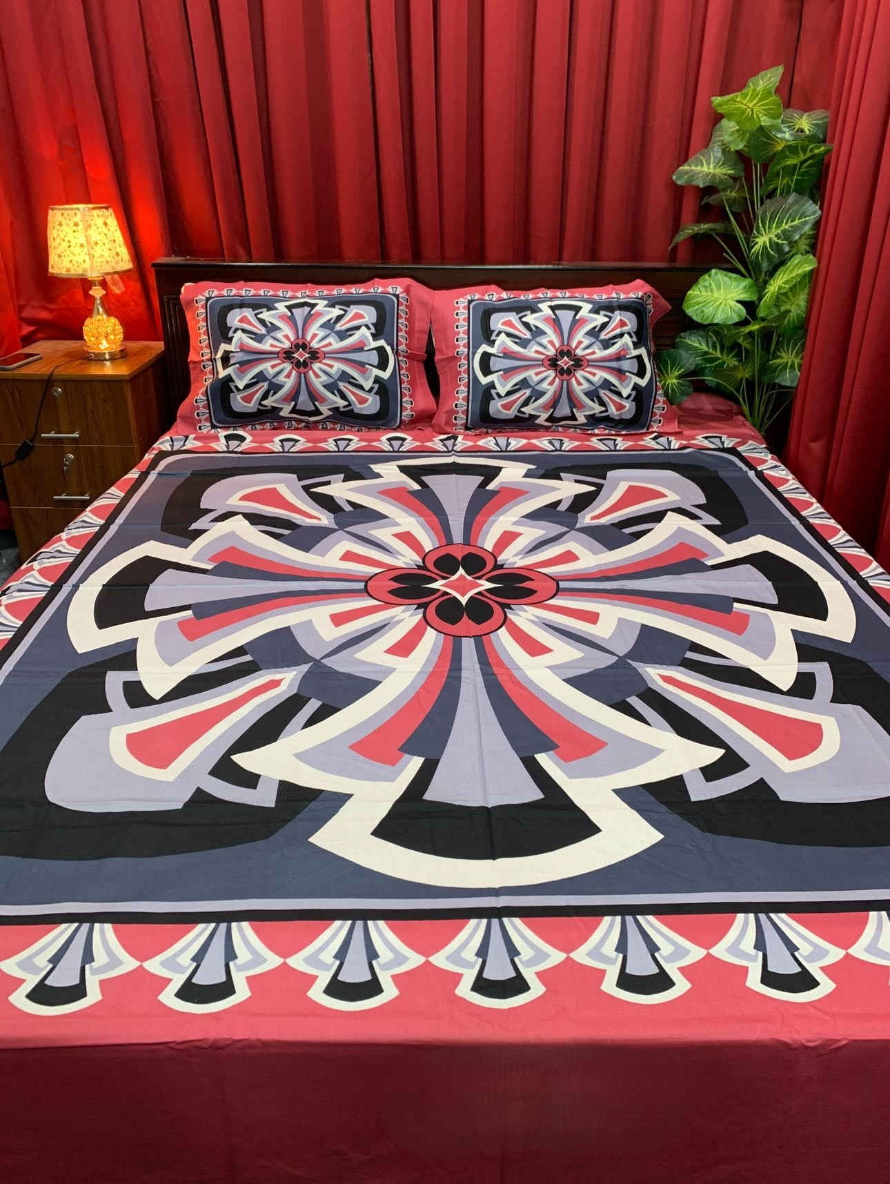 panel cotton bedsheet