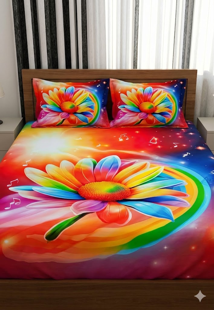 PAKIZA DIGITAL PRINT HD PANEL BEDSHEET