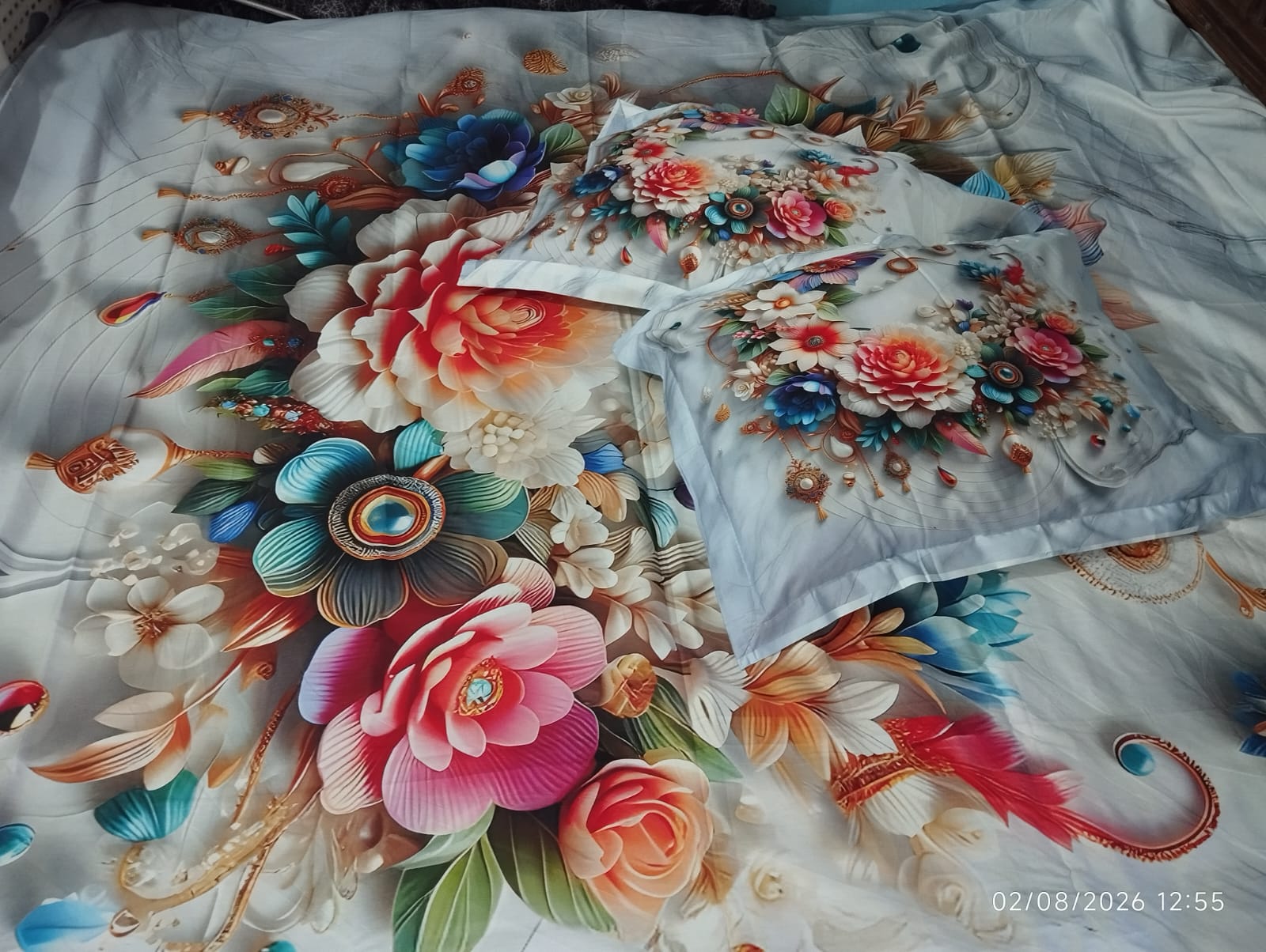 PAKIZA DIGITAL PRINT HD PANEL BEDSHEET - Image 4