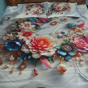 PAKIZA DIGITAL PRINT HD PANEL BEDSHEET