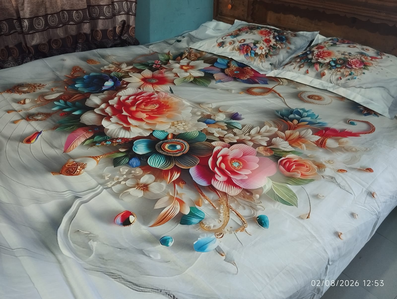 PAKIZA DIGITAL PRINT HD PANEL BEDSHEET - Image 6