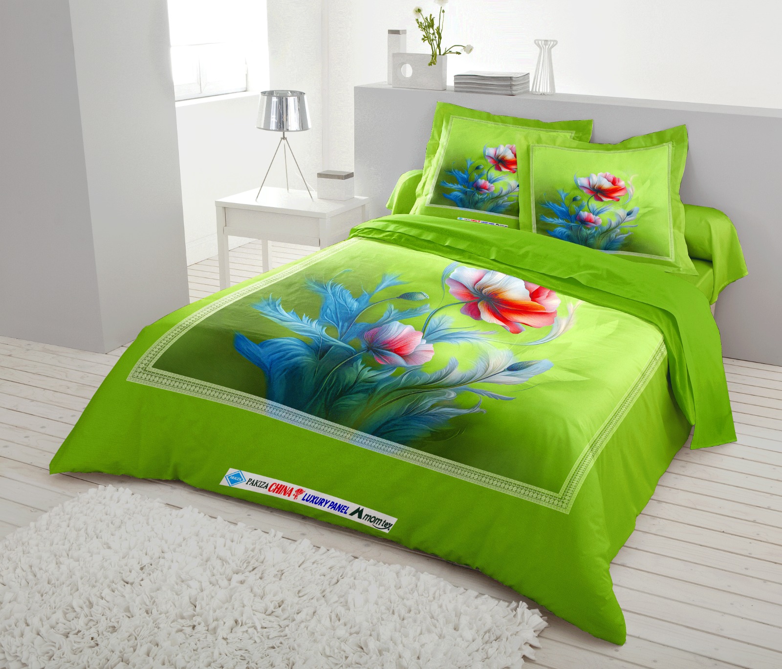 PAKIZA DIGITAL PRINT HD PANEL BEDSHEET