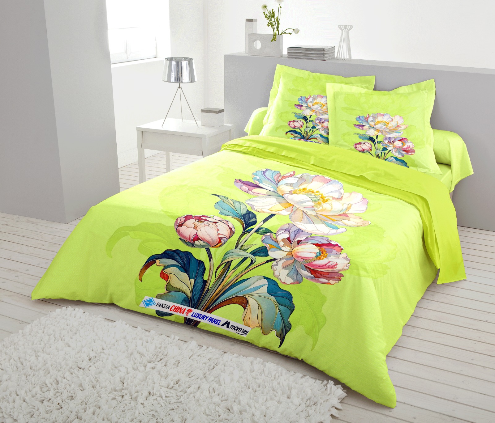 PAKIZA DIGITAL PRINT HD PANEL BEDSHEET